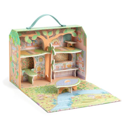 Szilvia házikója az erdőben - Djeco Tinyly - Sylvia & Fox’s house in the woods - FSC MIX - DJ06966