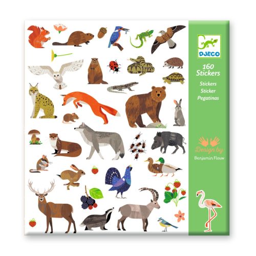 Erdei állatvilág - Matrica gyűjtemény 160 db - Fauna - DJ09285
