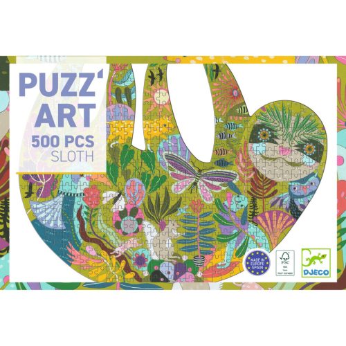 A lajhár - Művész puzzle 500 db-os - The sloth - Djeco- DJ07662