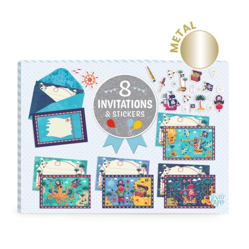 Kalózos meghívó - Party - All aboard! - DD03495