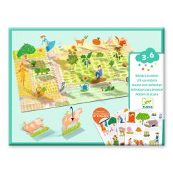   Vidéki mesélés - Matricázó - Lift-up stickers - Farm - DJ00045
