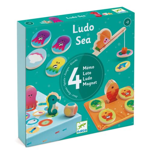 Tengeri állatok - Játékgyűjtemény 4 az 1-ben - Ludo Sea - DJ01623
