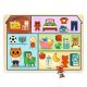 Házikós puzzle - Fa formabeillesztő - Puzzlo House - DJ01834