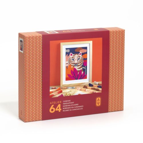 Figyelő tigris - AGA Műtermi tűhímzés - Atelier 64, Needlepoint - GA10064