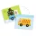Mágneses jármúvek - Mágneses képkirakó - Inzebox Vehicles - DJ03074