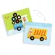 Mágneses jármúvek - Mágneses képkirakó - Inzebox Vehicles - DJ03074
