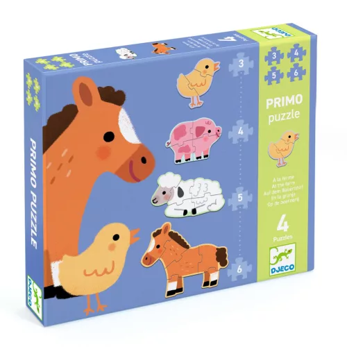 Első kirakóm - 3-4-5-6-os puzzle - At the farm - DJ07153