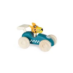 Száguldó tigris - Fa játék autó Kék - Lule Toys