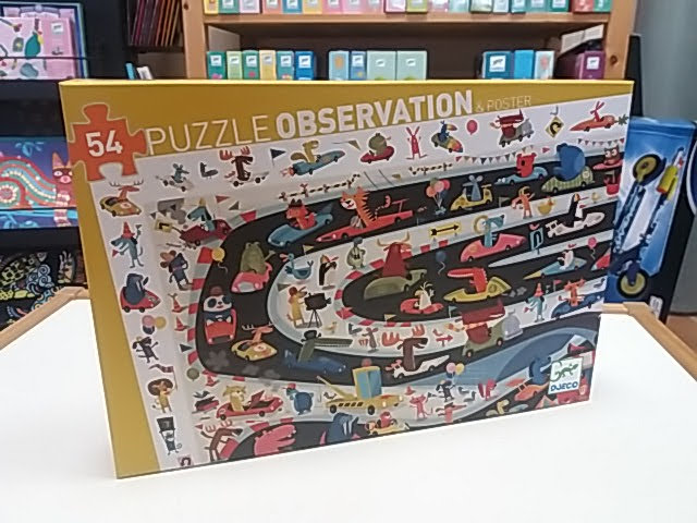 Autós kirakó játék, megfigyelő puzzle a Djeco-tól!