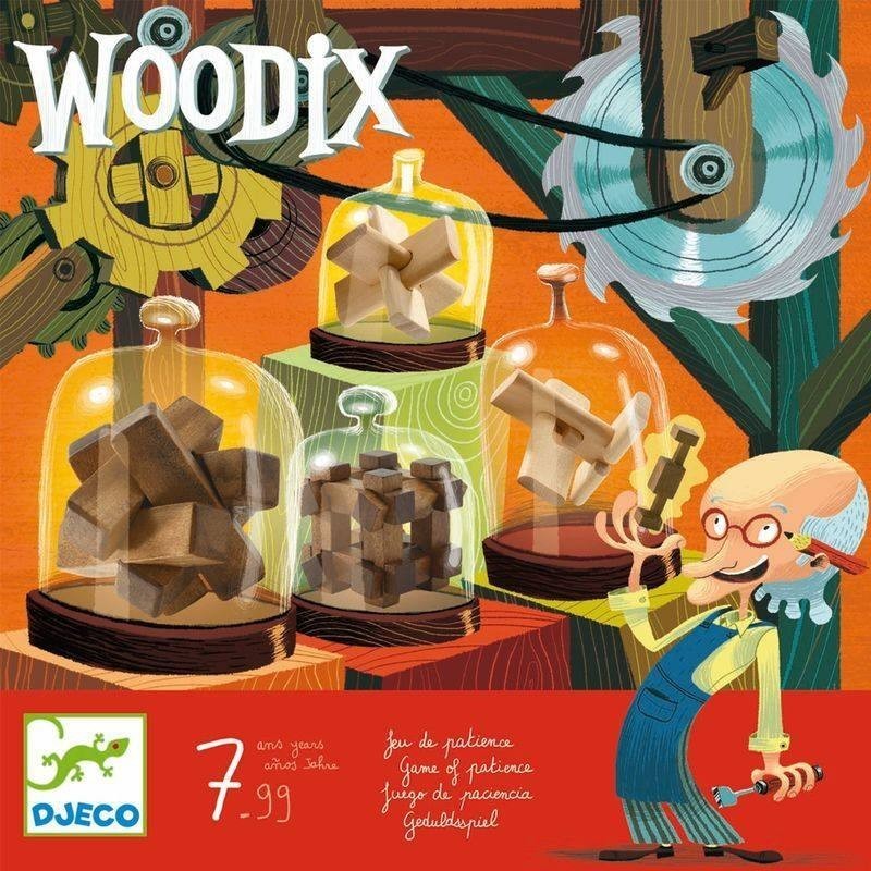Woodix - Fa ördöglakat gyűjtemény - Ügyességi, logikai játék - Djeco