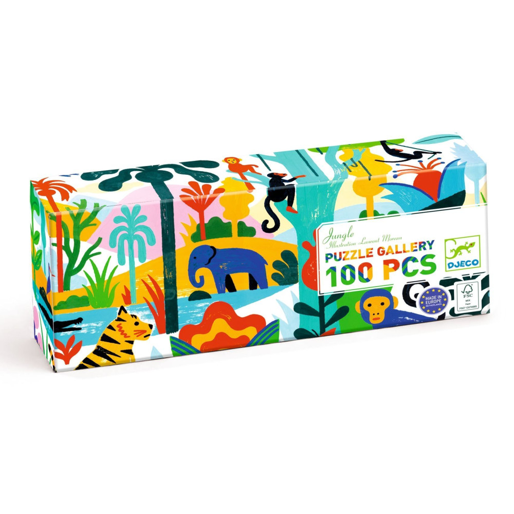 Dzsungel élet - Művész puzzle 100 db-os - Jungle - DJ07619